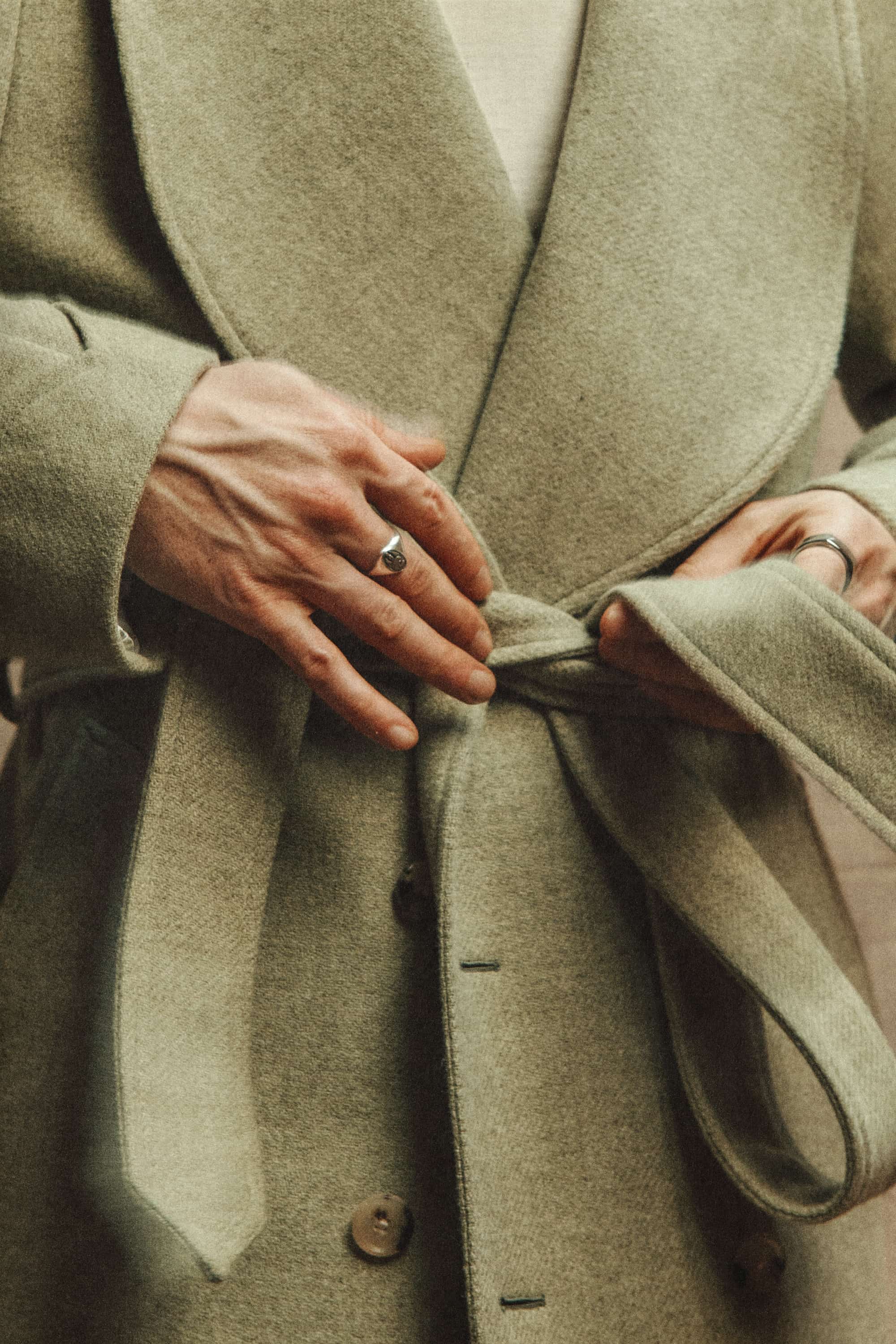 The Aurelian Overcoat in Sage