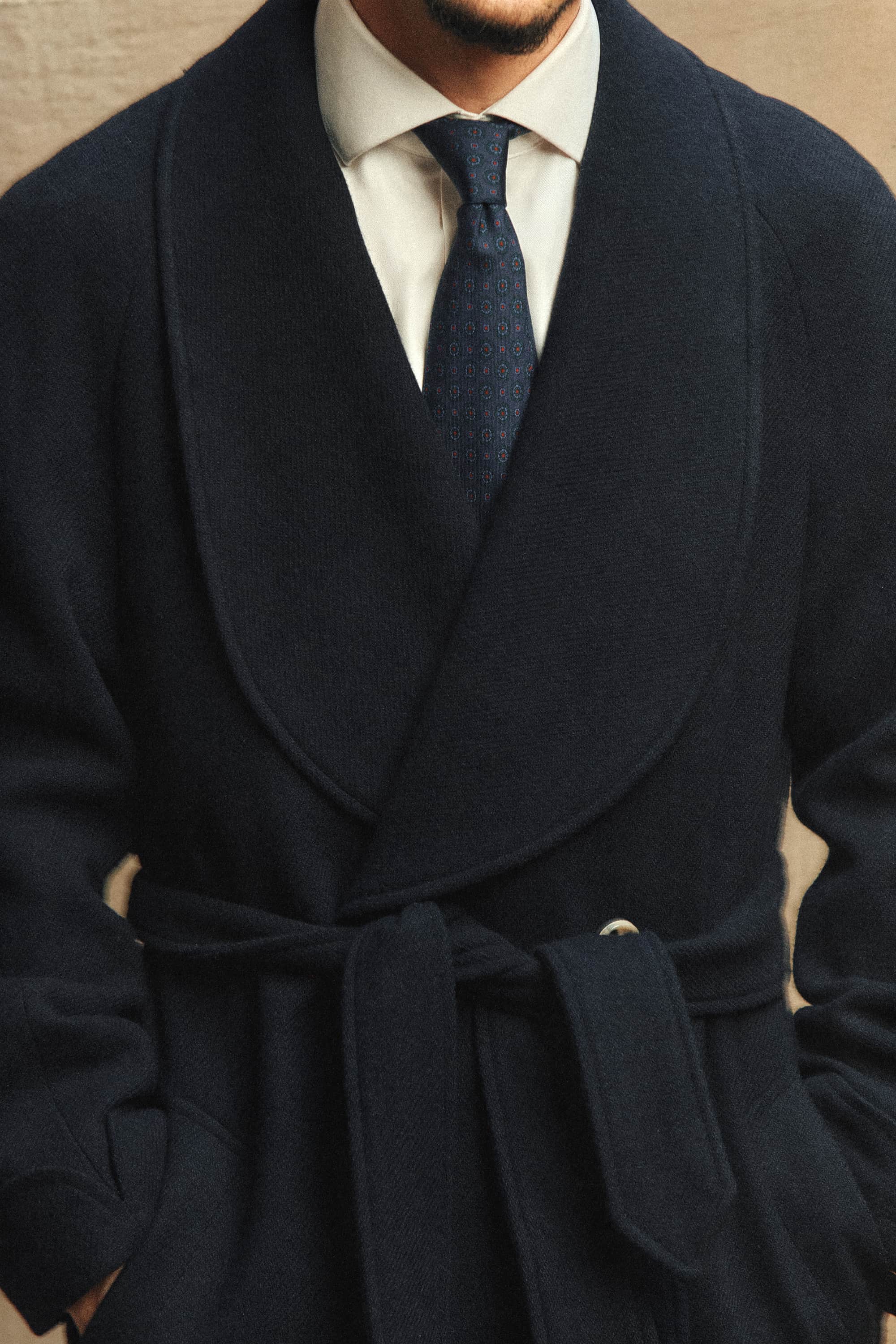The Aurelian Overcoat in Navy